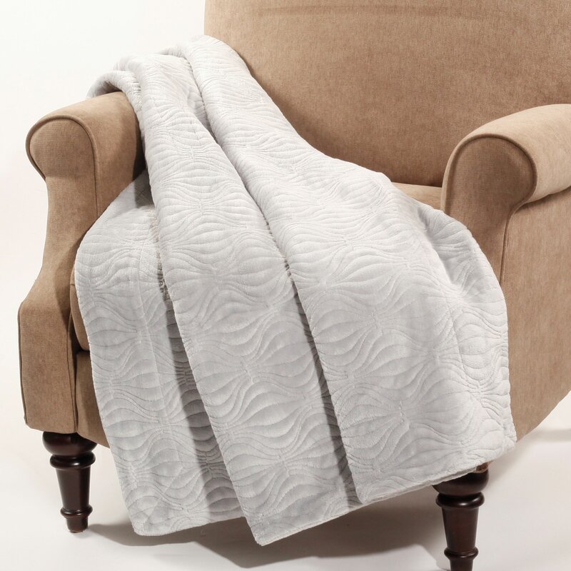 Boon Throw And Blanket Quilted Flannel Fleece Throw And Reviews Wayfair